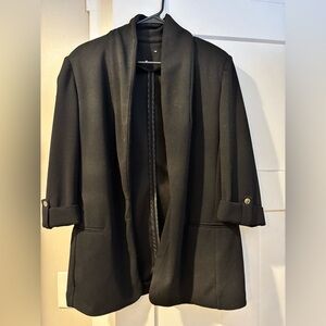 Old Navy Black Women's Open-Front Blazer Jacket